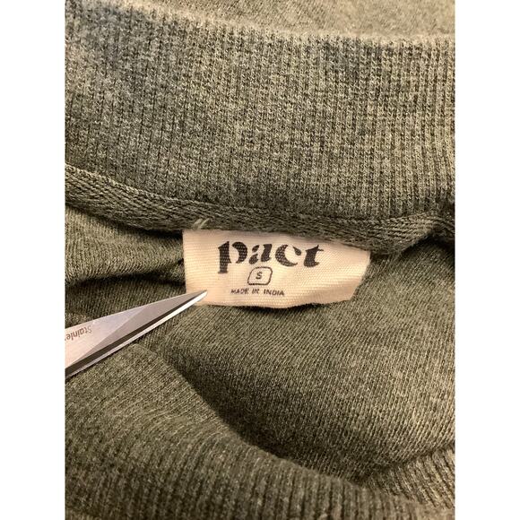 Pact Women's Small Green Organic Cotton Tank Top Crew Neck Preppy Summer L23-8 - Picture 6 of 7